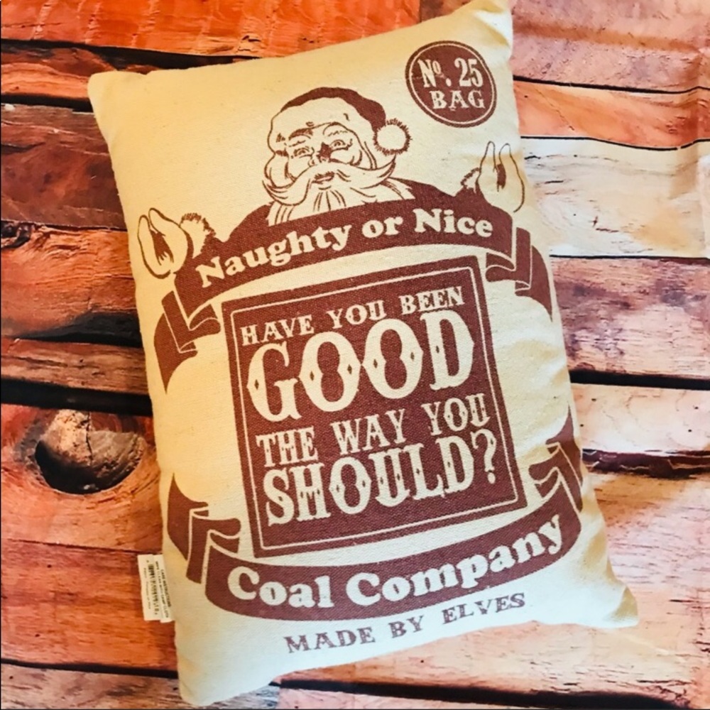 PRIMITIVES BY KATHY Santa Toss Pillow